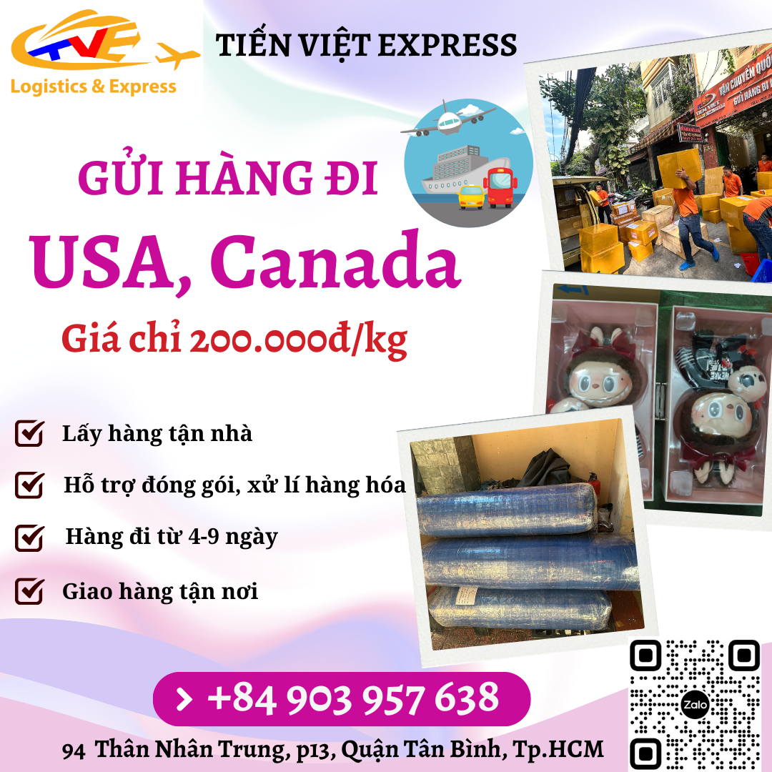 Gửi hàng đi USA, Canada